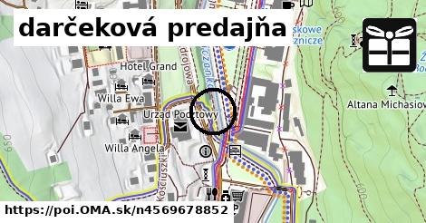 darčeková predajňa