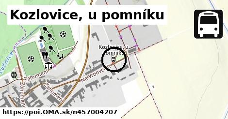 Kozlovice, u pomníku