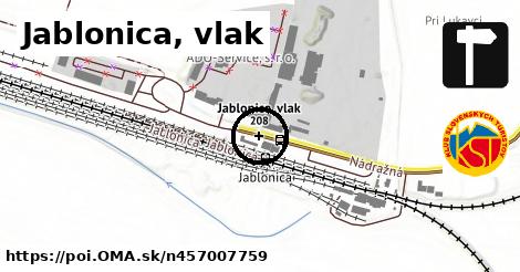 Jablonica, vlak