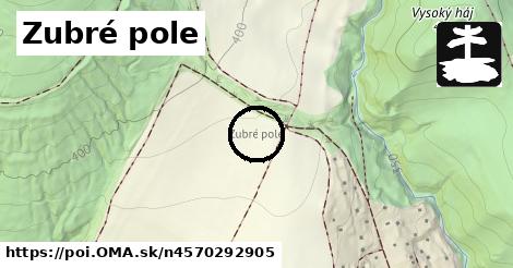 Zubré pole