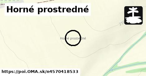 Horné prostredné