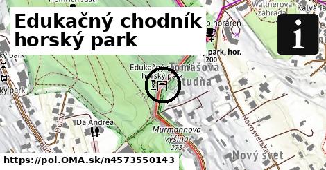 Edukačný chodník horský park