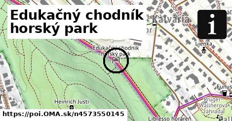 Edukačný chodník horský park