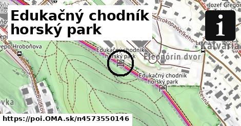 Edukačný chodník horský park