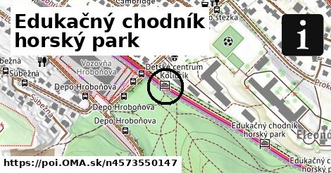 Edukačný chodník horský park