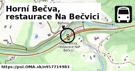 Horní Bečva, restaurace Na Bečvici