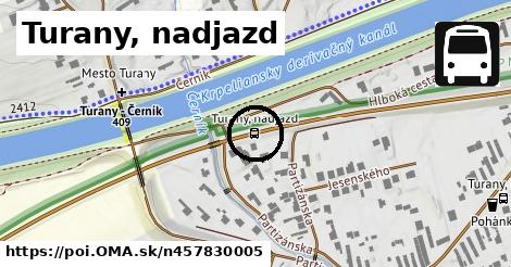 Turany, nadjazd