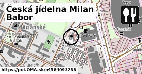 Česká jídelna Milan Babor