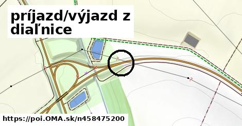 príjazd/výjazd z diaľnice