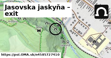 Jasovska jaskyňa – exit