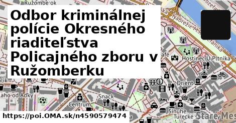 Odbor kriminálnej polície Okresného riaditeľstva Policajného zboru v Ružomberku