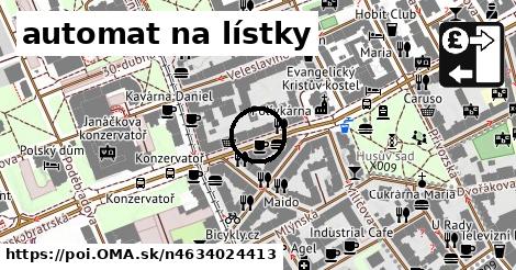 automat na lístky