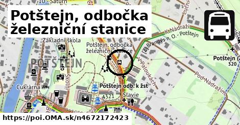 Potštejn, odbočka železniční stanice