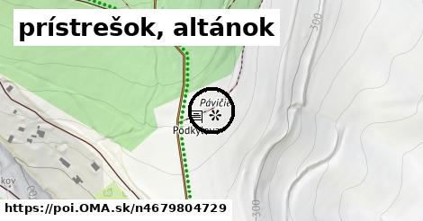 prístrešok, altánok