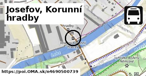 Josefov, Korunní hradby