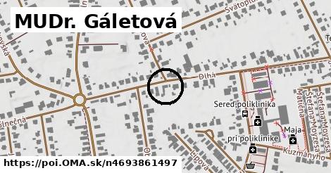 MUDr. Gáletová