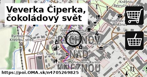 Veverka Čiperka, čokoládový svět