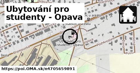 Ubytování pro studenty - Opava