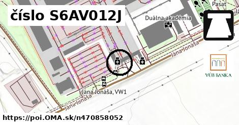 číslo S6AV012J