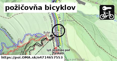 požičovňa bicyklov