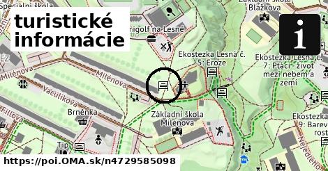 turistické informácie