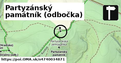 Partyzánský památník (odbočka)