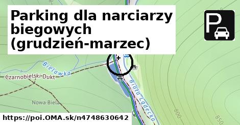 Parking dla narciarzy biegowych (grudzień-marzec)