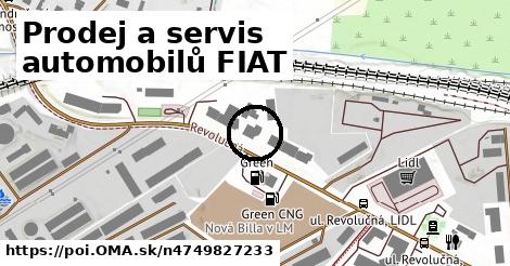 Prodej a servis automobilů FIAT