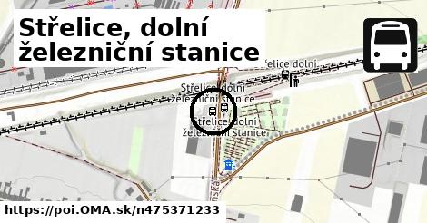 Střelice, dolní železniční stanice