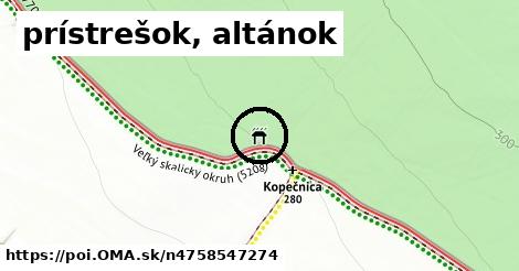 prístrešok, altánok