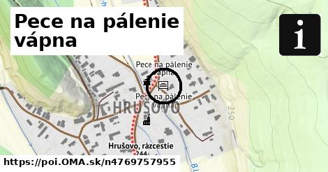 Pece na pálenie vápna