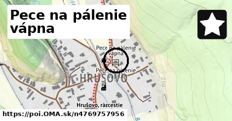 Pece na pálenie vápna