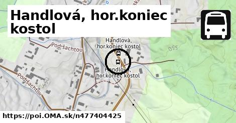 Handlová, hor.koniec kostol