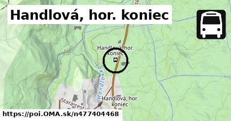 Handlová, hor. koniec