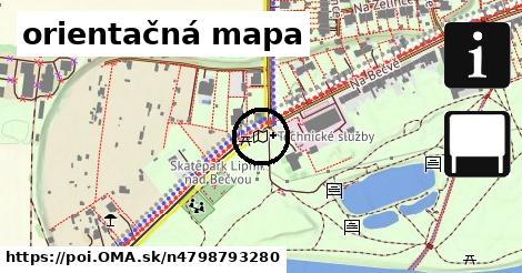 orientačná mapa