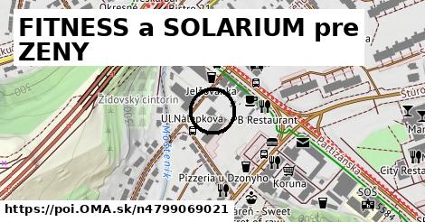 FITNESS a SOLARIUM pre ZENY