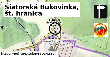 Šiatorská Bukovinka, št. hranica