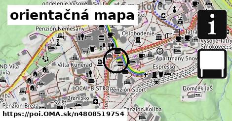 orientačná mapa