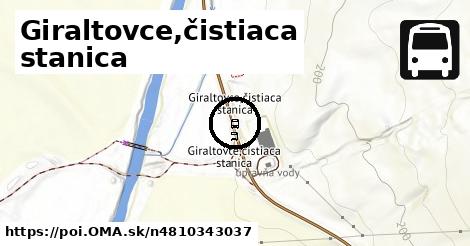 Giraltovce,čistiaca stanica