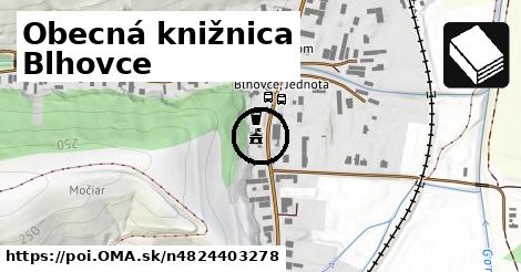 Obecná knižnica Blhovce