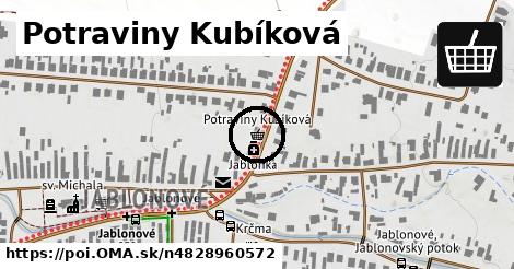 Potraviny Kubíková