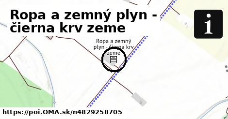 Ropa a zemný plyn - čierna krv zeme