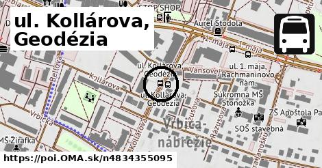 ul. Kollárova, Geodézia