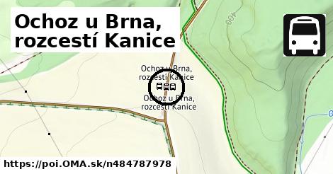 Ochoz u Brna, rozcestí Kanice