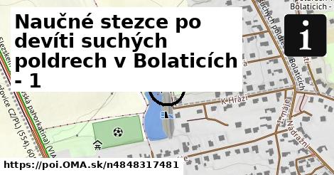 Naučné stezce po devíti suchých poldrech v Bolaticích - 1