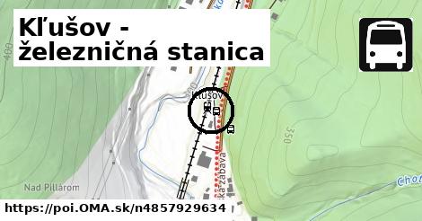 Kľušov - železničná stanica