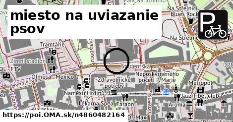 miesto na uviazanie psov