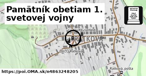 Pamätník obetiam 1. svetovej vojny