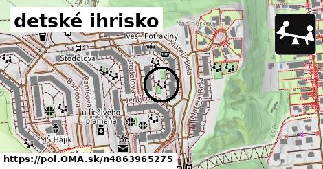 detské ihrisko