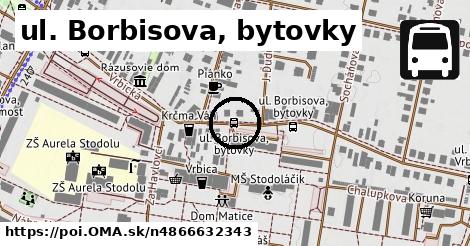 ul. Borbisova, bytovky